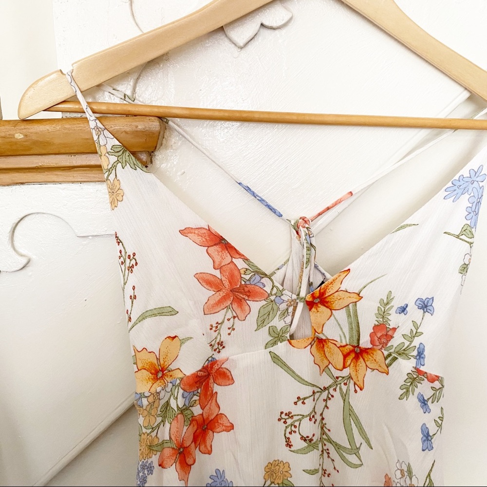 Lulus Lily Pond White Floral Print Swing Dress XS - Picture 3 of 7